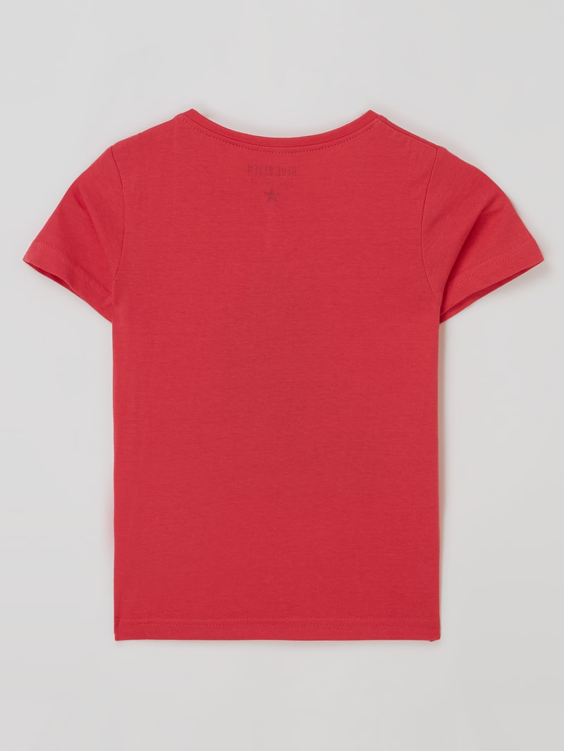 T-Shirt mit Print in fuchsia