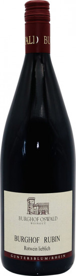 2021 Burghof Rubin lieblich 1,0 L - Weingut Burghof Oswald