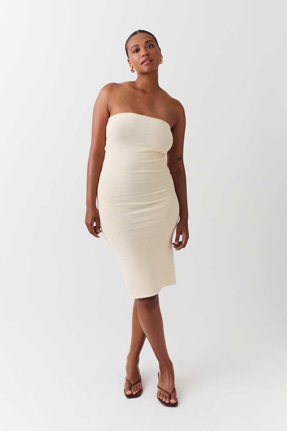 Knitted tube dress