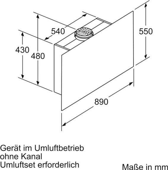 BOSCH Kopffreihaube Serie 8 DWF97RV60
