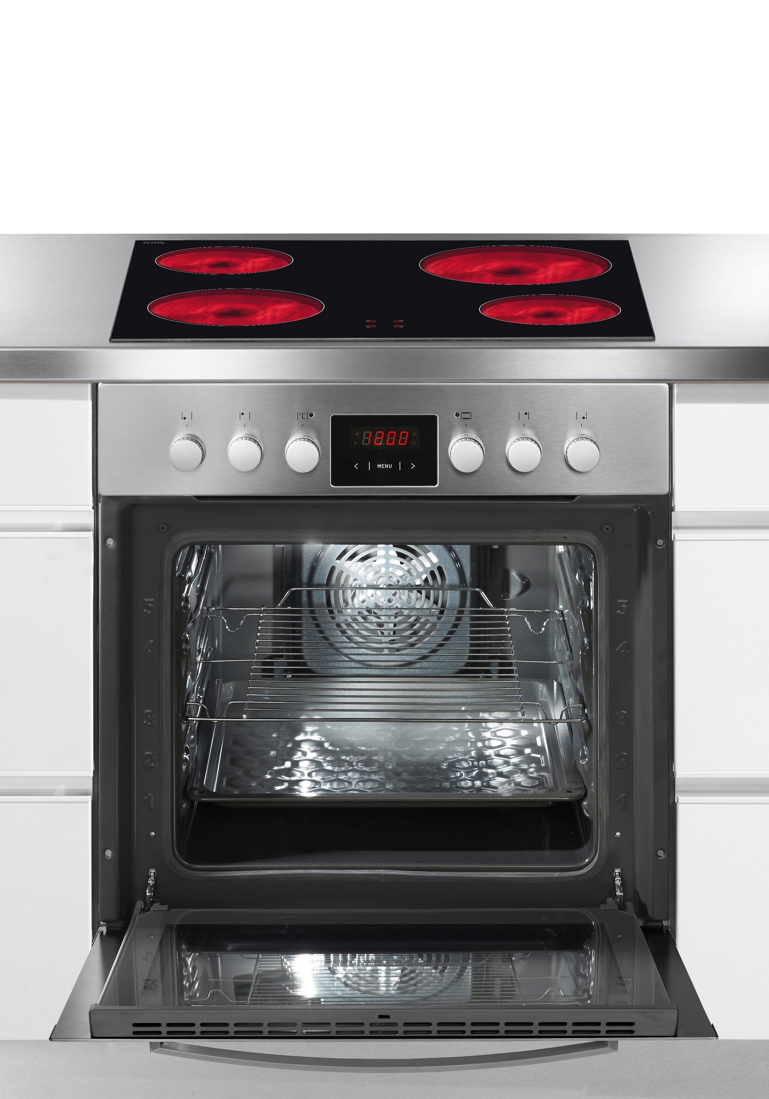 Amica Elektro-Herd-Set EHC 12616 E, RapidWarmUp-Funktion