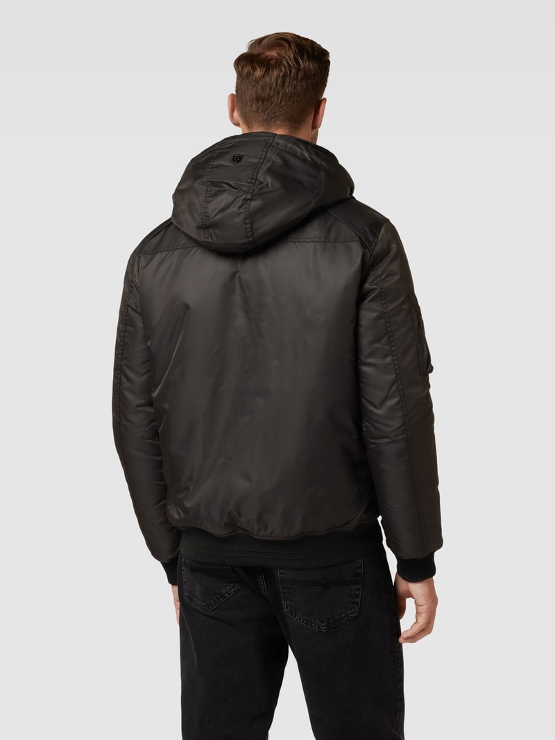 Funktionsjacke mit Kapuze Modell 'CICERO' in schwarz