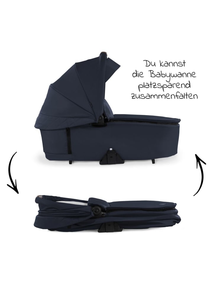 Hauck Kombi-Kinderwagen Walk N Care Set inkl. Babywanne, in schwarz,blau günstig kaufen onesize