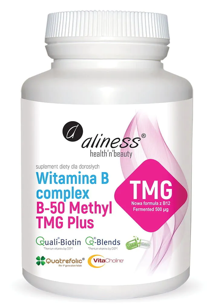 Aliness Witamina B Complex B-50 Methyl TMG Plus, Tabletki