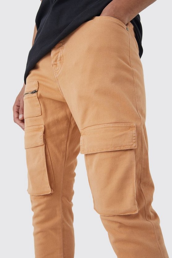 Tall Skinny Cargo-Hose mit Reißverschluss