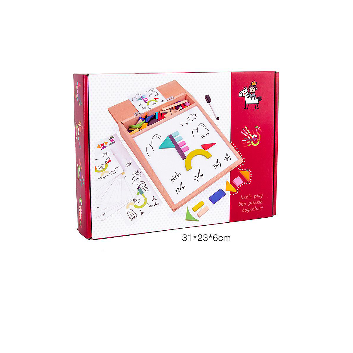 Lernspielzeug für Kinder magnetische Puzzlebausteine