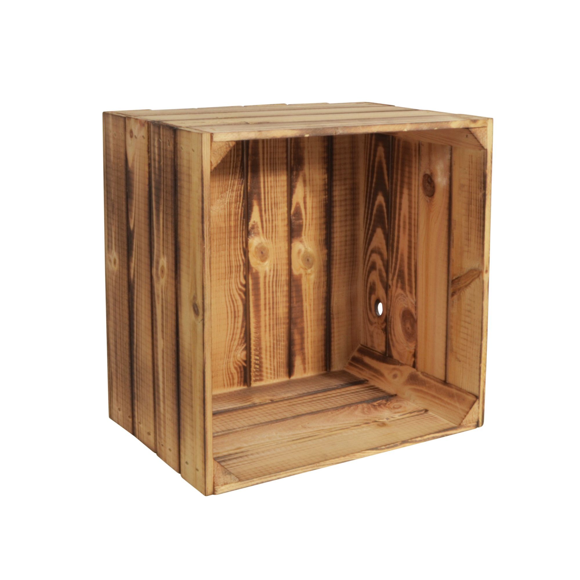 CHICCIE Weinregal Wino Flaschenregal aus Holz Geflammt, 1-tlg.