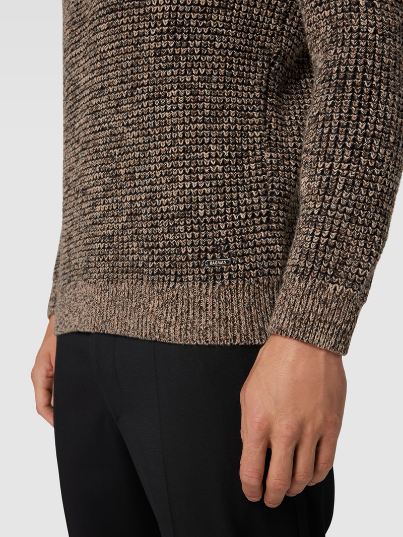 Pullover aus Baumwolle in hellbraun