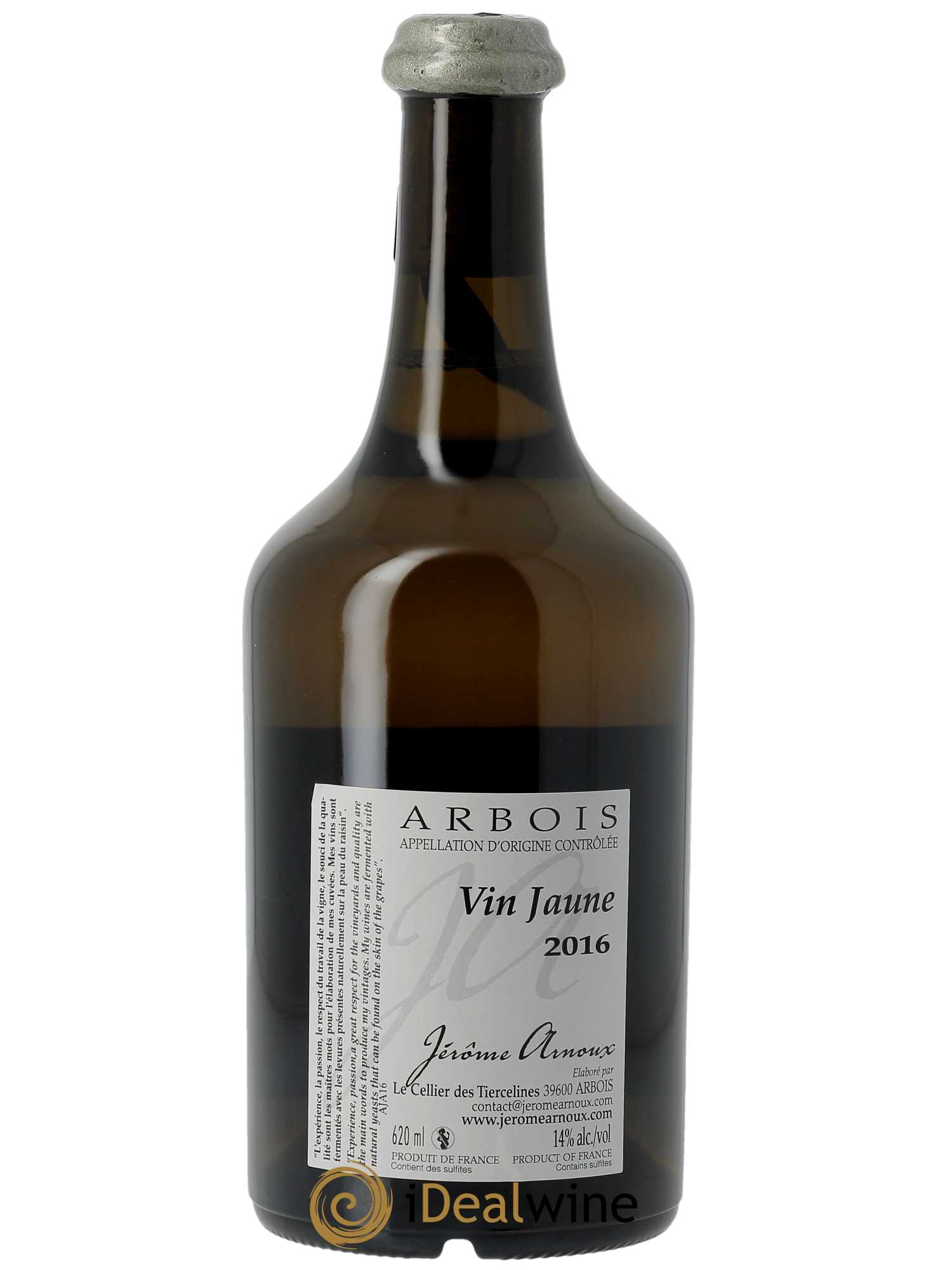 Arbois Vin Jaune Jérôme Arnoux  2016 - Lot de 1 Bouteille