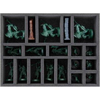 4-teiliges Feldherr Schaumstoff-Set + Organizer für HeroQuest (2021): Die Bastion Kellars Keep