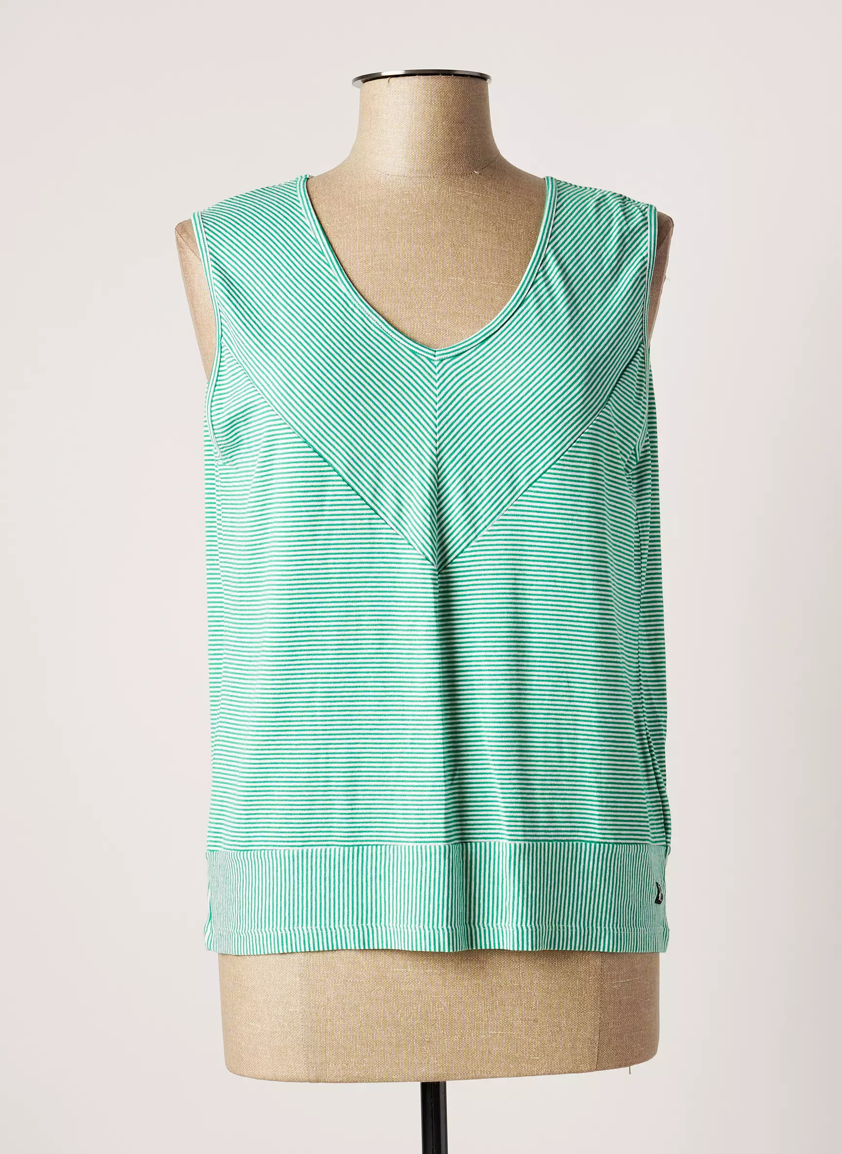 Le Petit Baigneur Debardeurs Femme couleur vert