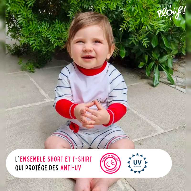 Ensemble enfant Anti-UV : Marinette Blanc