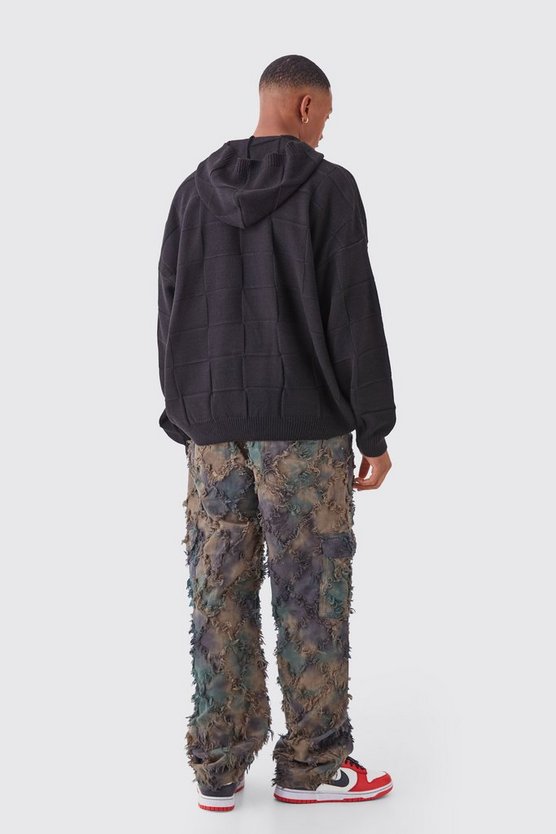 Strukturierter Oversize Hoodie mit Logo
