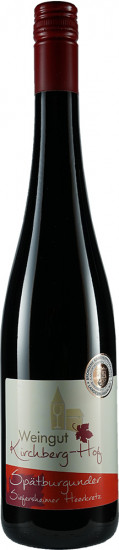 2016 Spätburgunder trocken - Weingut Kirchberg-Hof