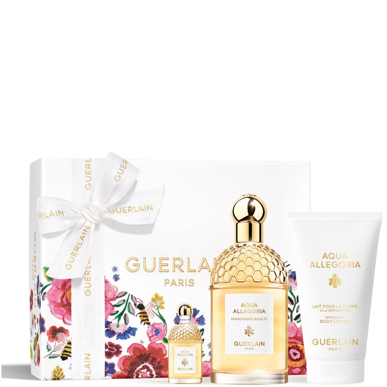 Guerlain Aqua Allegoria - Mandarine Basilic Coffret Eau de Toilette 125 ml + Miniature 7,5 ml + Lait Corps 75 ml