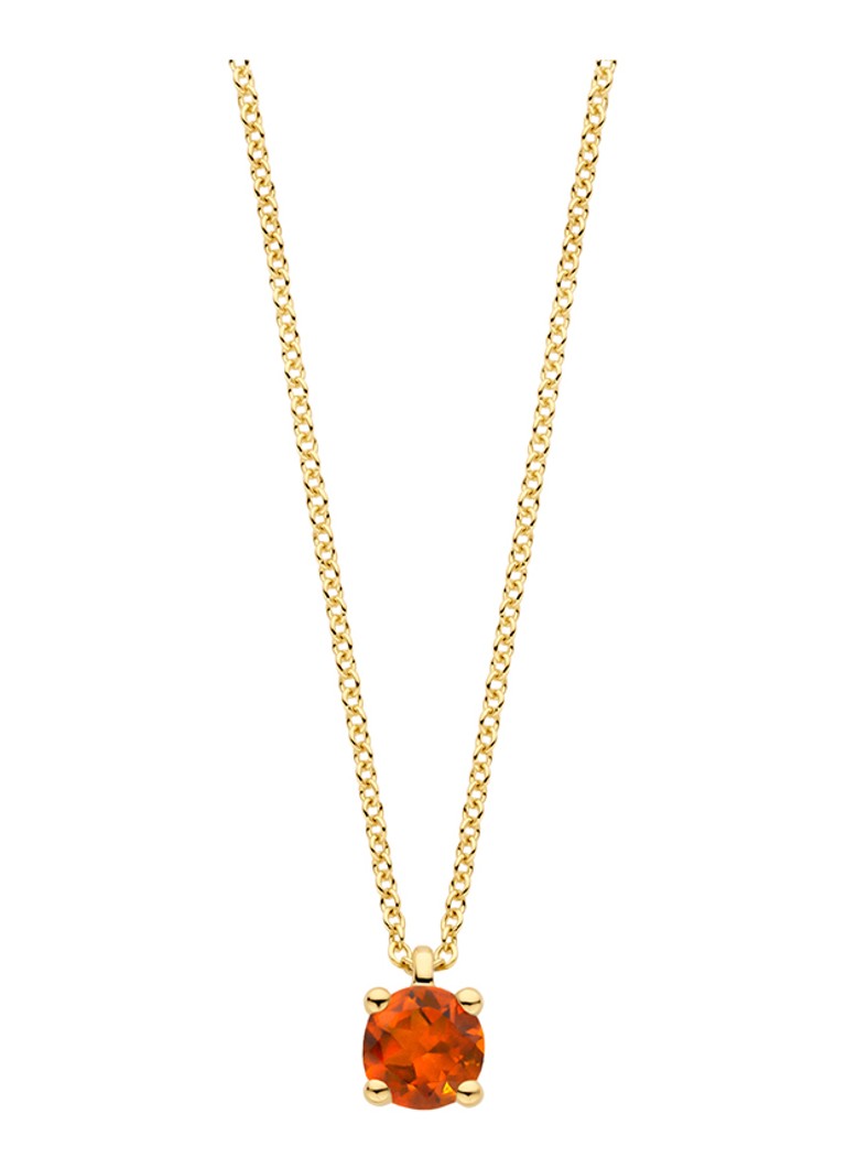 Collana color cipria in oro giallo 14 carati con citrino 3200YCI