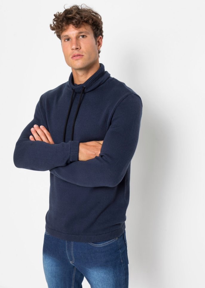 Pullover mit Schalkragen