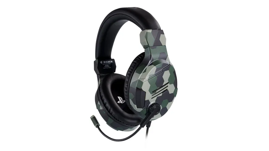 BIGBEN PS4 Stereo-Headset V3 [Off. Playstation Lizenz] camo green