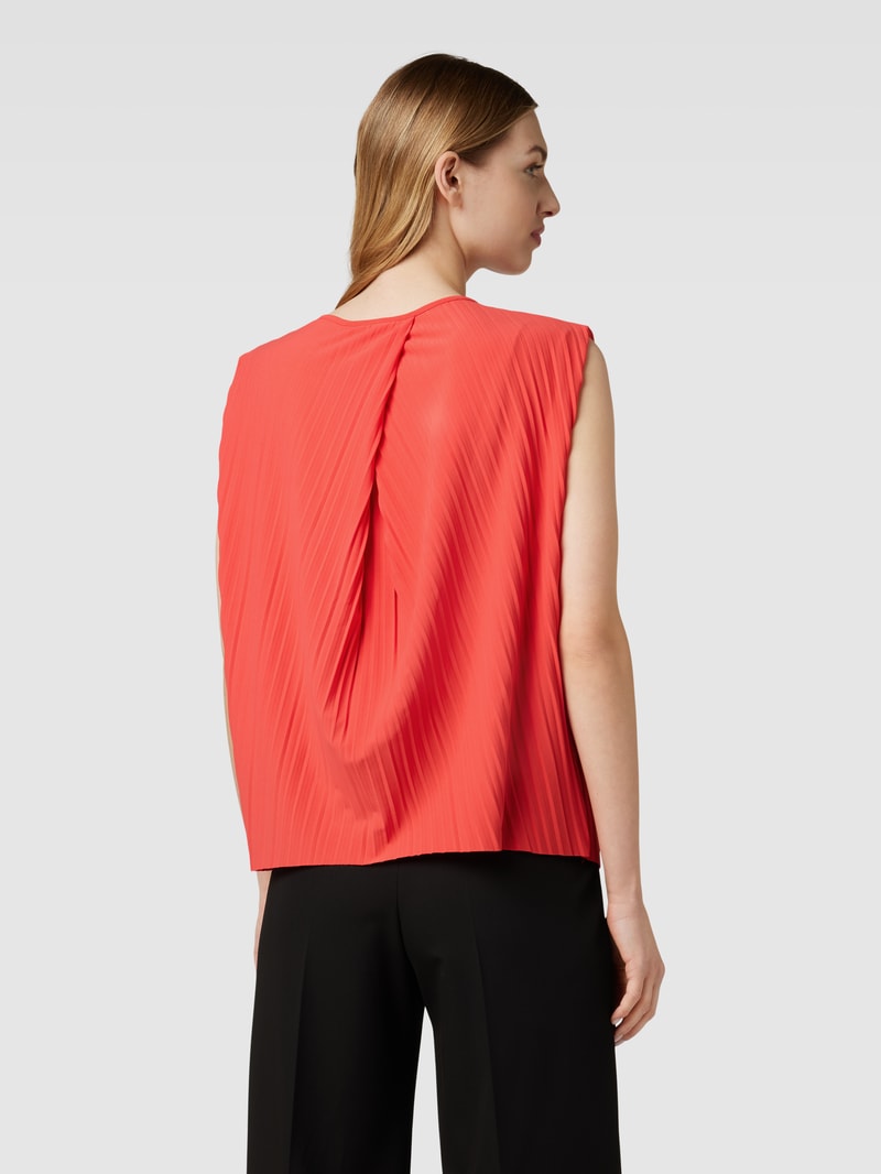 Blusenshirt mit Plisseefalten Modell 'Bestprice' in rot
