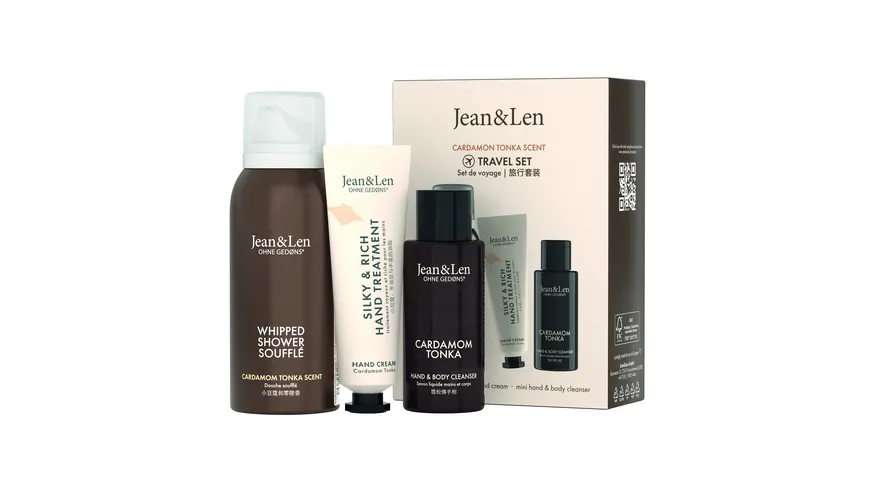 Jean&Len Travel Set Cardamom/Tonka Geschenkpackung