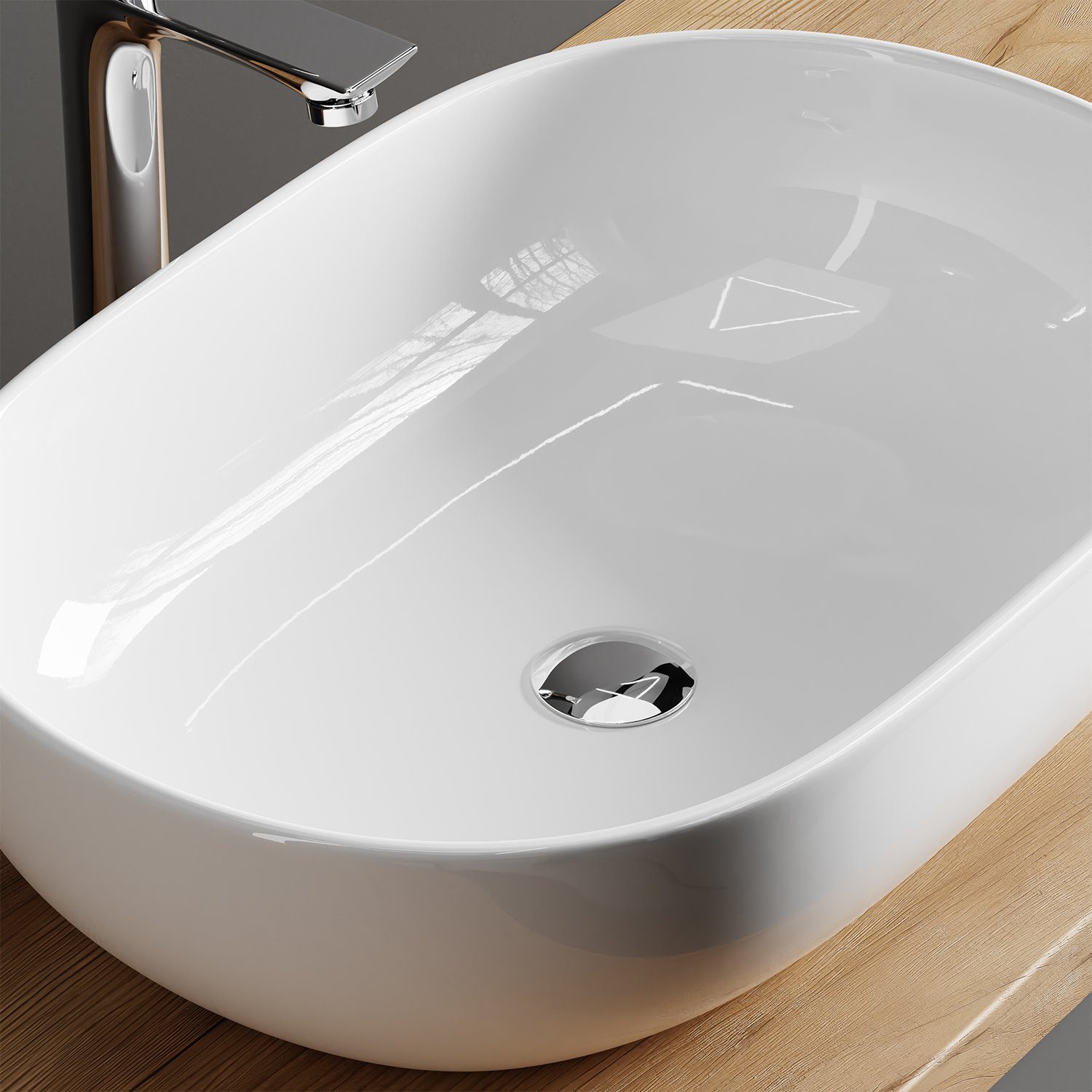 Planetmöbel Aufsatzwaschbecken Aufsatzwaschbecken 60cm
