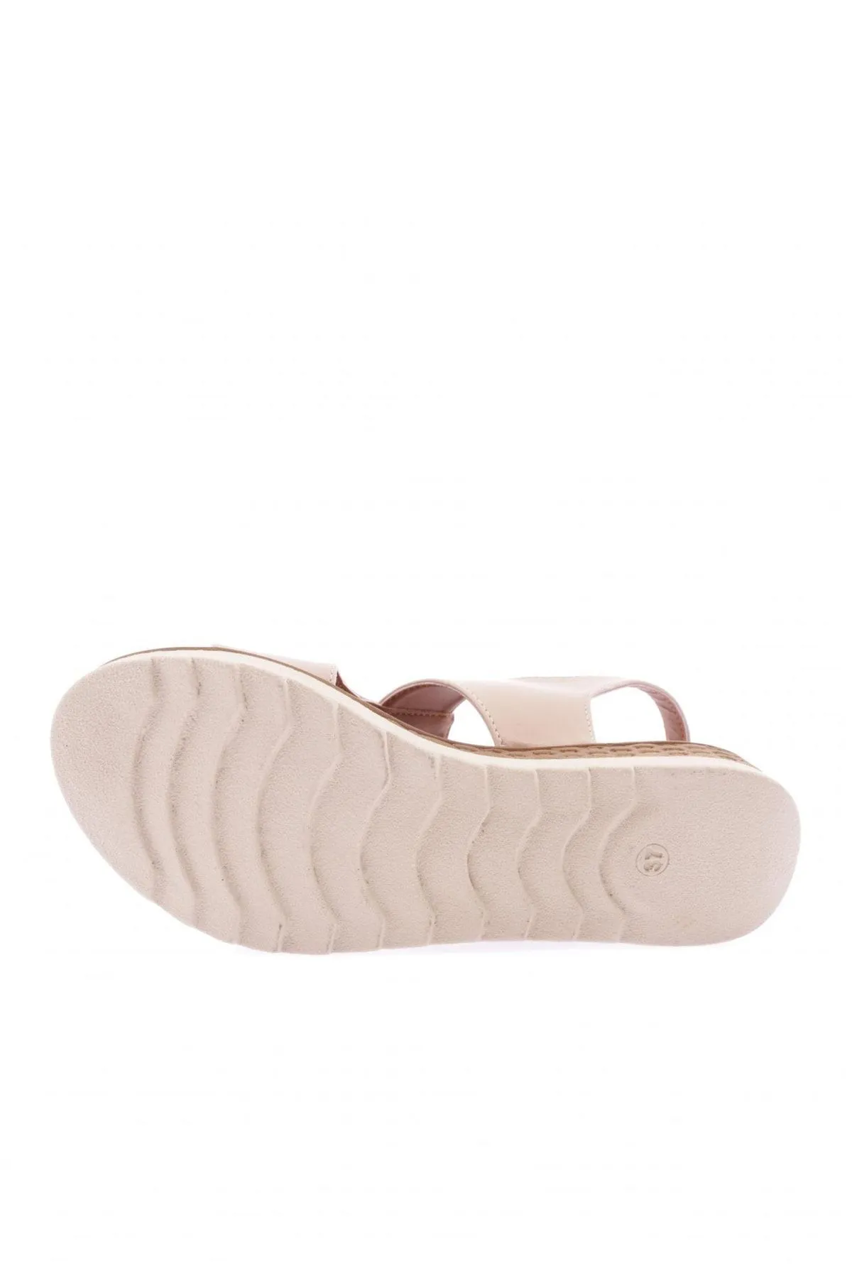 DGN  706-23y Nude Damen Sandalen - T-Riemen, Knöchelriemen