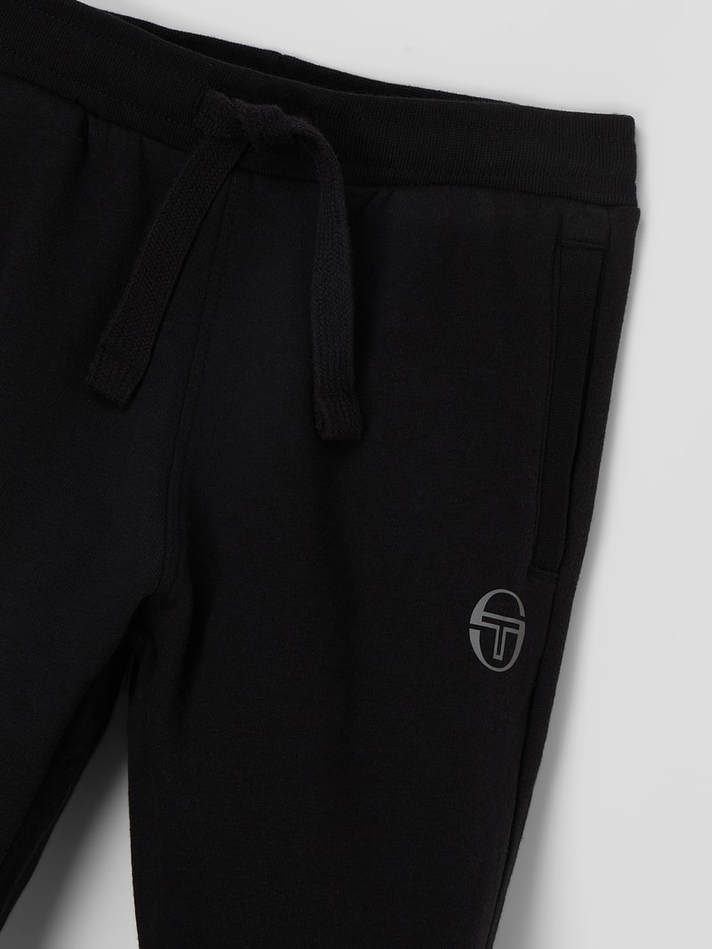 Sweathose mit Logo-Prints Modell 'Nizard' in schwarz