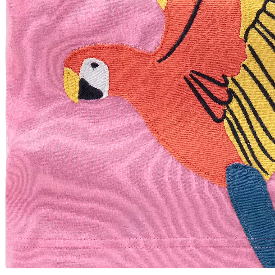 Baby T-Shirt mit Papagei-Applikation