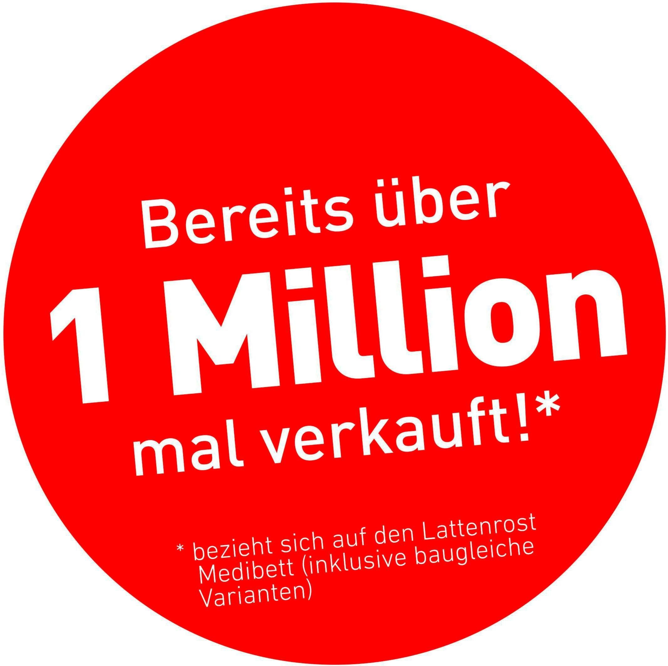 Lattenrost Medibett LR-K, Beco, Kopfteil manuell verstellbar, Fußteil nicht verstellbar, Set, der Millionen-Topseller im Doppelpack, BLAUER ENGEL zertifiziert