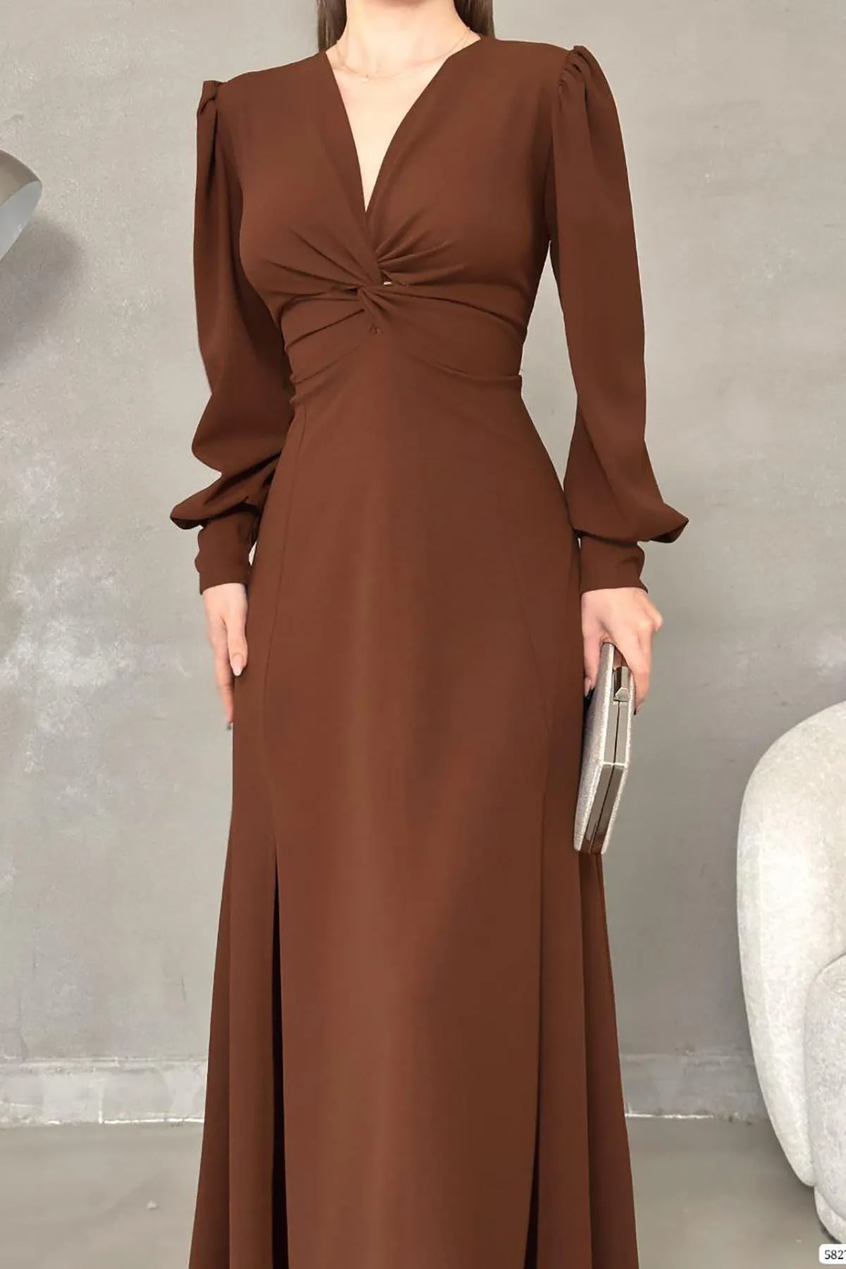 Deafox  Kleid - Braun - A-Linie