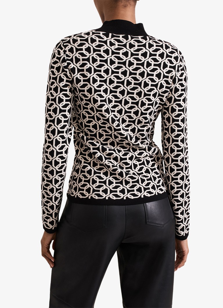 Pull à col roulé en maille Callie de Phase Eight avec imprimé graphique