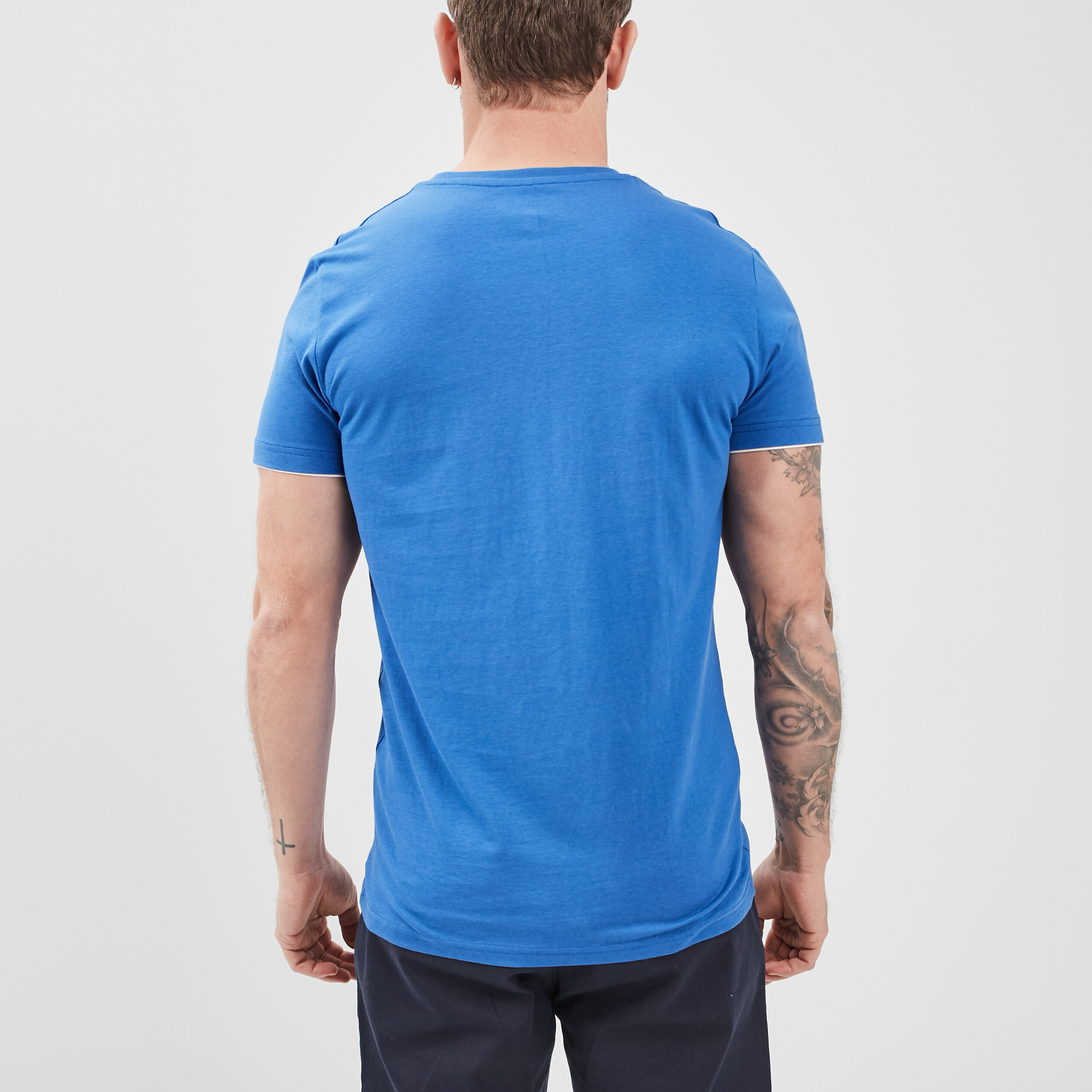 T-shirt Trappeur bleu roi homme | La Halle