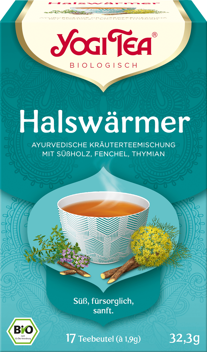 Kräutertee \Halswärmer\ mit Süßholz, Fenchel, Thymian (17 Beutel), 32,3 g