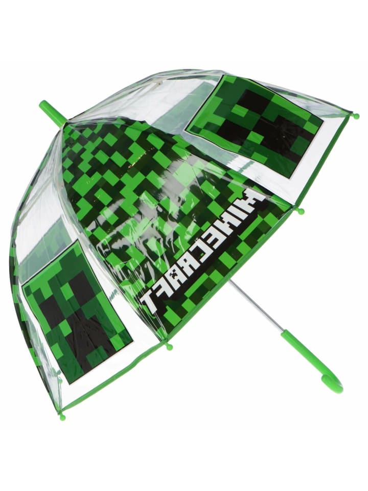 Minecraft Minecraft Regenschirm Kinder Stockschirm kids Ø48 cm schirm in grün günstig kaufen onesize
