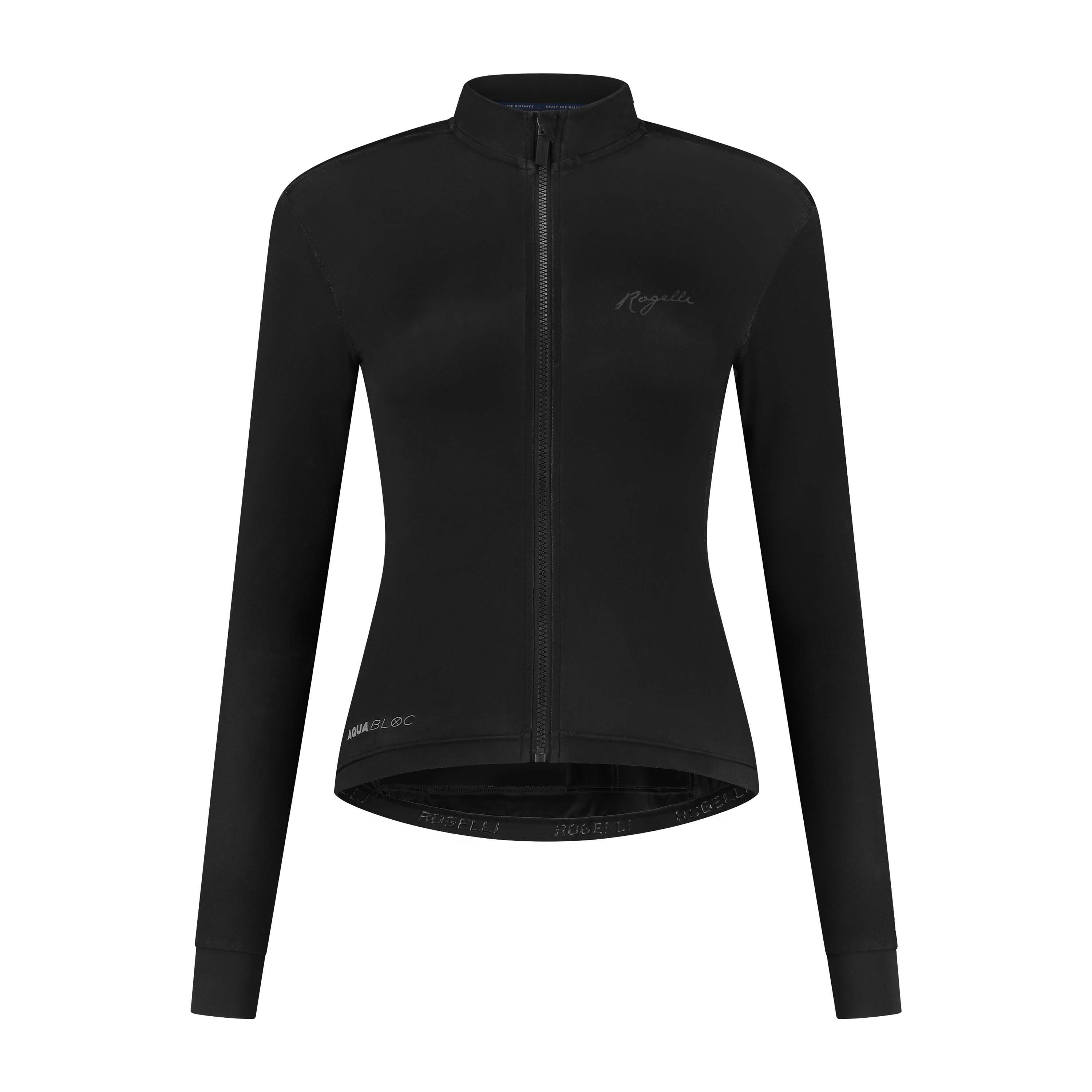 Rogelli Distance Schwarz Damen Radtrikot Langarm