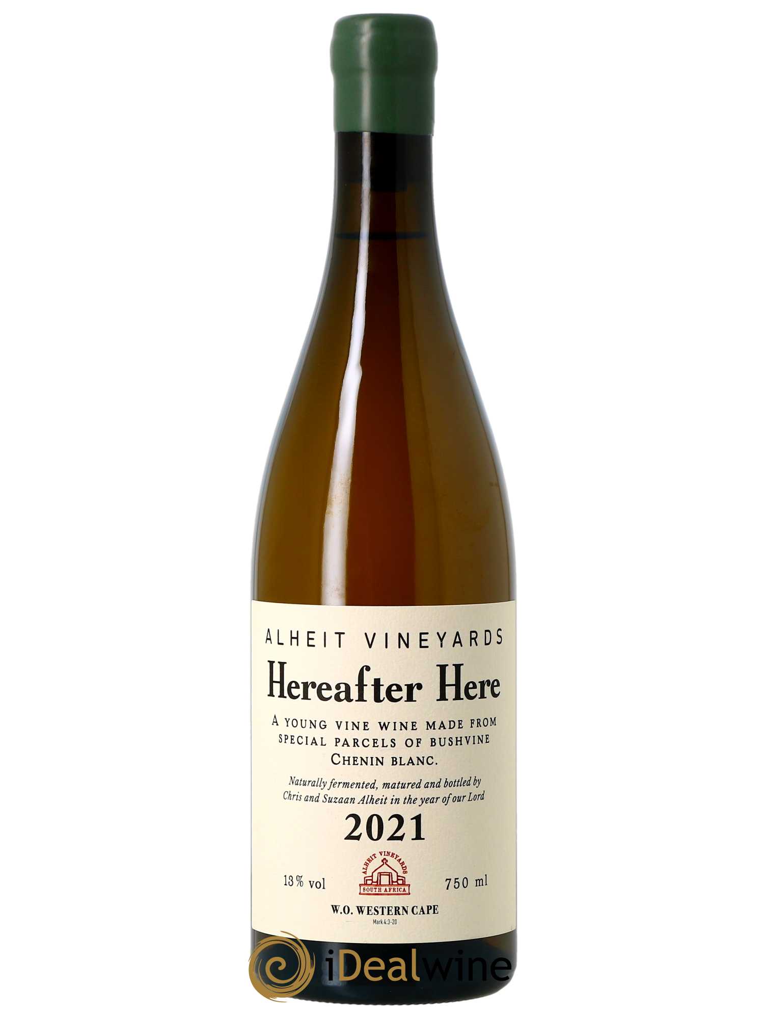Western Cape Alheit Vineyards Hereafter Here  2021 - Lot de 1 Bouteille
