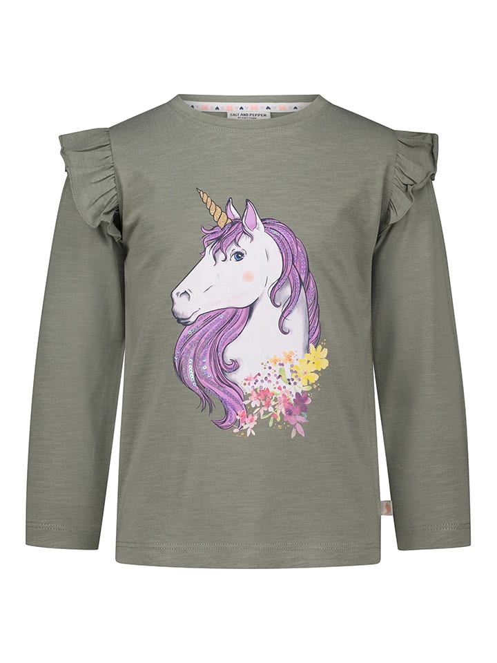 Salt and Pepper Longsleeve in Grün günstig kaufen