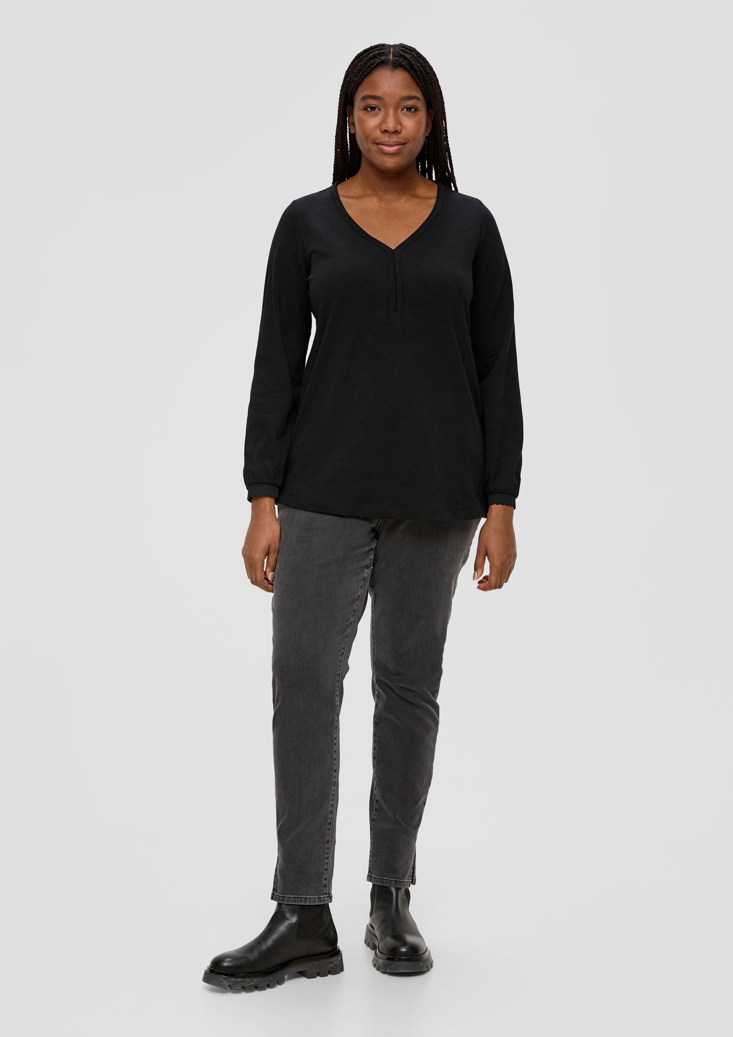 Longsleeve mit Flammgarnstruktur  2139156-9999
