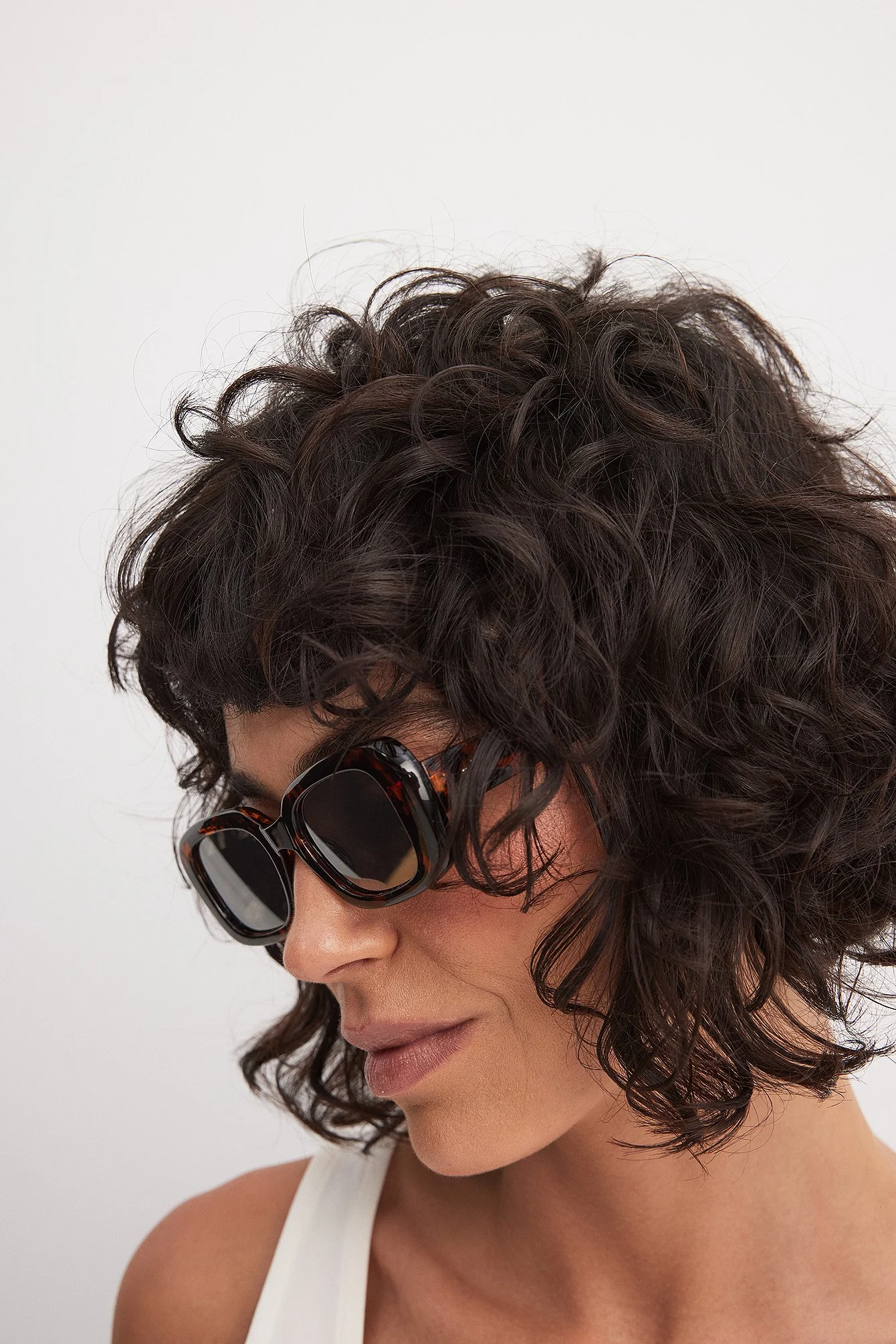 Rectangular Retro Look Sunglasses