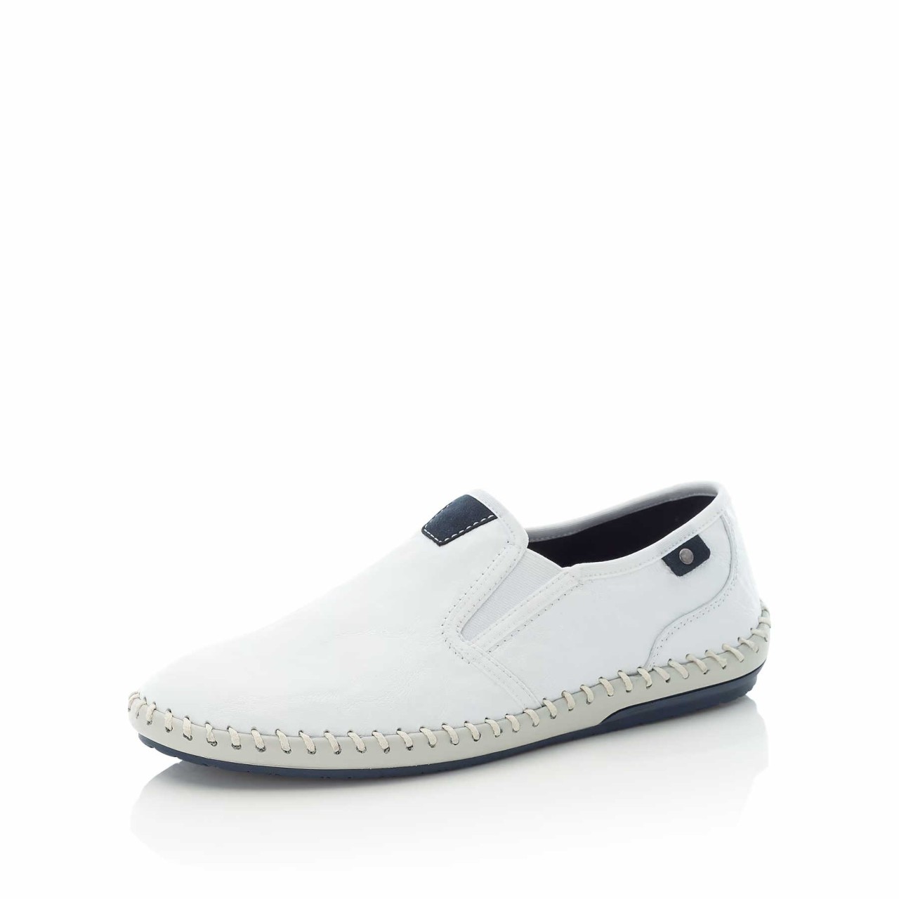 RIEKER Komfort Slipper weiss