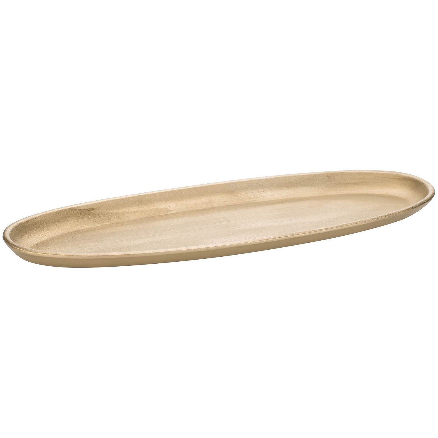 Deko-Teller, oval, gold, 51 x 18 x 4 cm