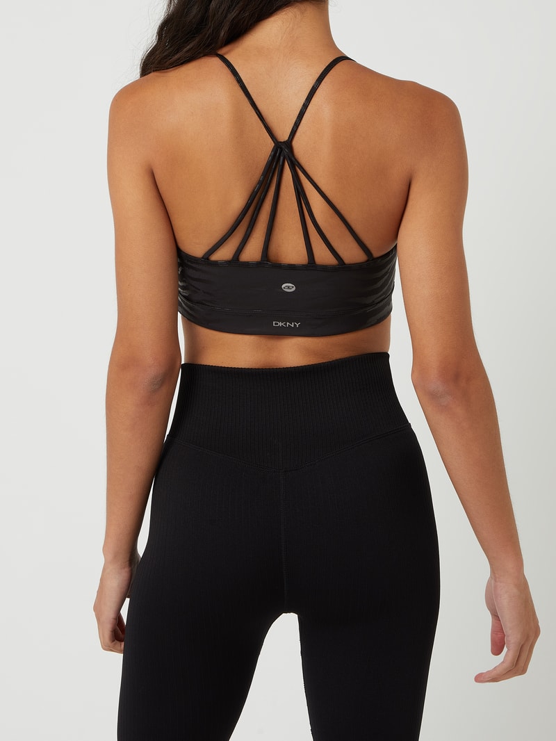 Bustier mit Spaghettiträgern in schwarz