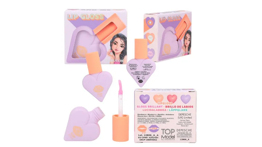TOPModel Lipgloss Sweet Heart BEAUTY and ME sortiert