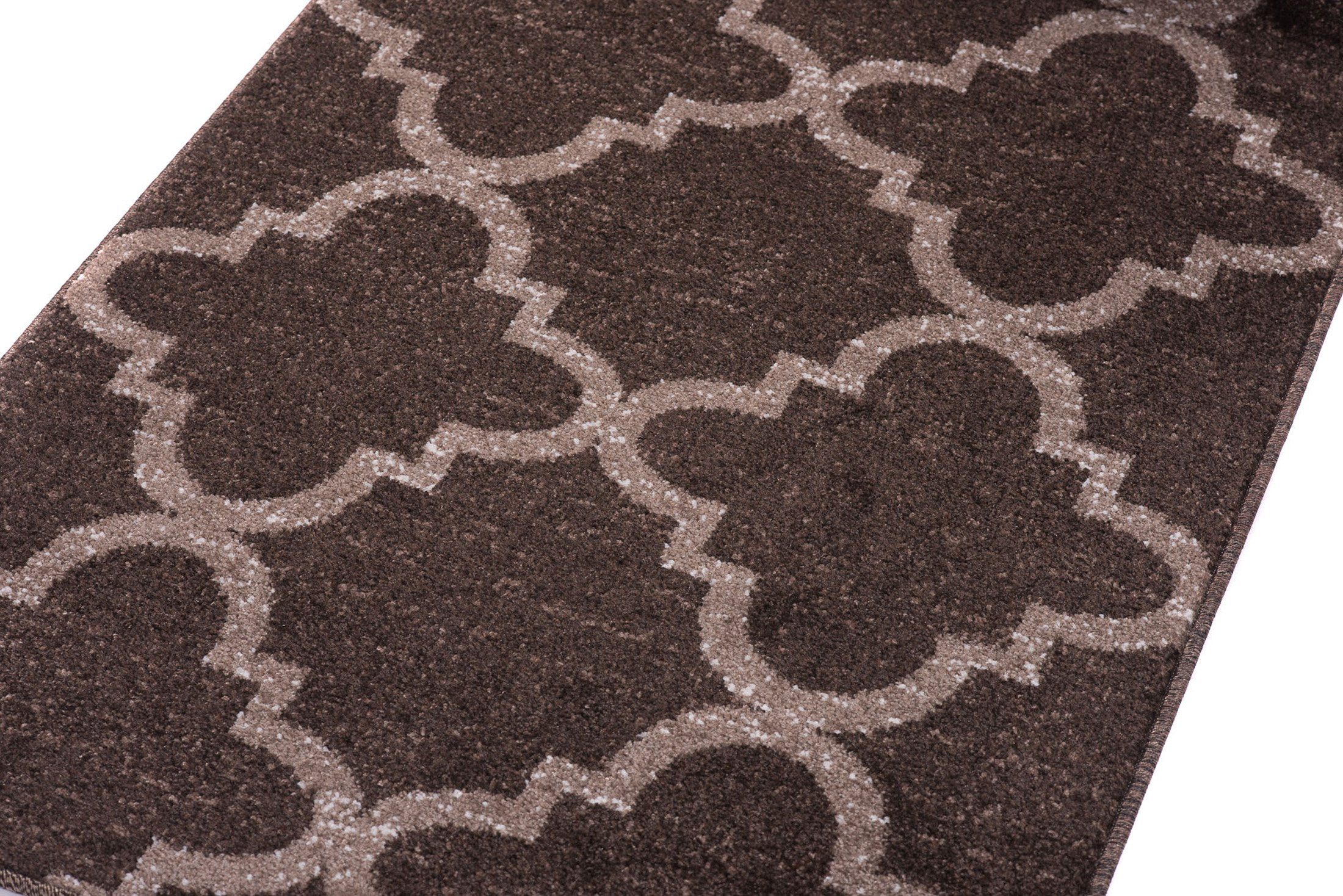 Läufer Läufer Flurläufer Modern für Vorzimmer, Küche - Braun, Mazovia, 80 x 100 cm, Kurzflor, Meterware, Höhe 10 mm, Kurzflor - niedrige Florhöhe
