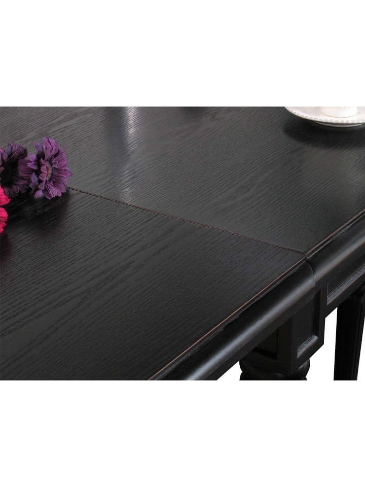 ebuy24 Essgruppe Amaretta (7-teilig) Schwarz 180 x 100 cm günstig kaufen onesize