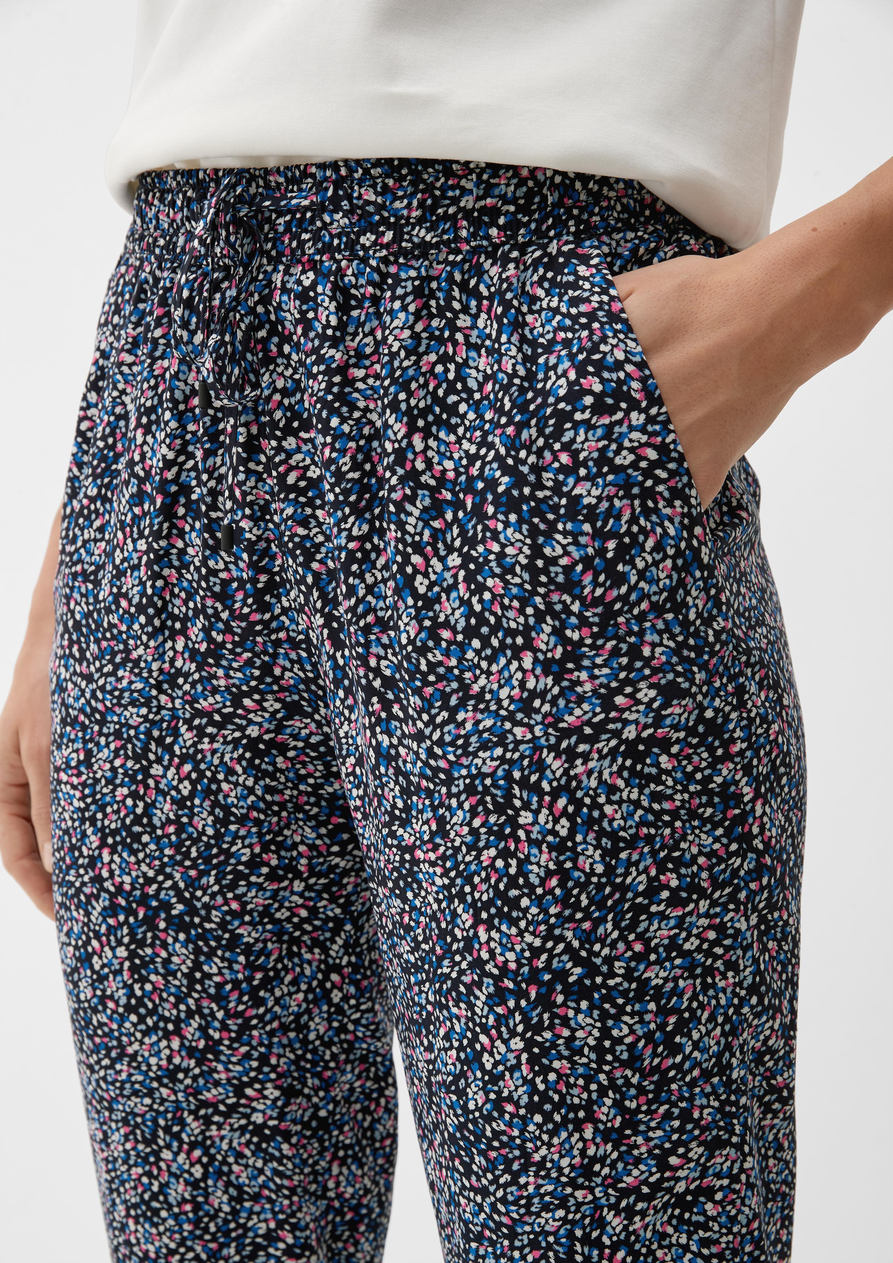 Relaxed: Hose aus reiner Viskose  2132619-59B6