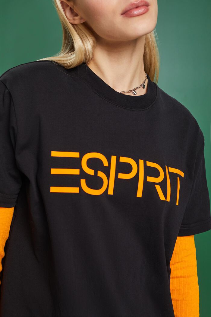 Unisex Logo-T-Shirt aus Baumwolljersey