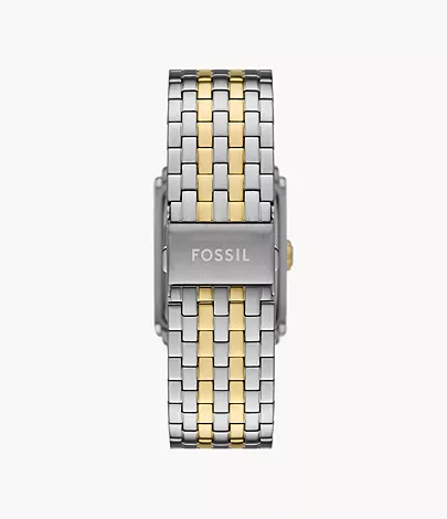 Fossil Uhr Carraway 3-Zeiger-Werk Edelstahl Bicolor