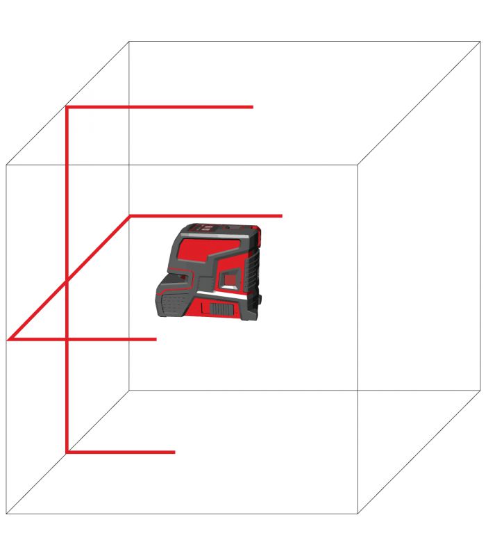 Levelfix 556120 CL202R Križni laser crveni