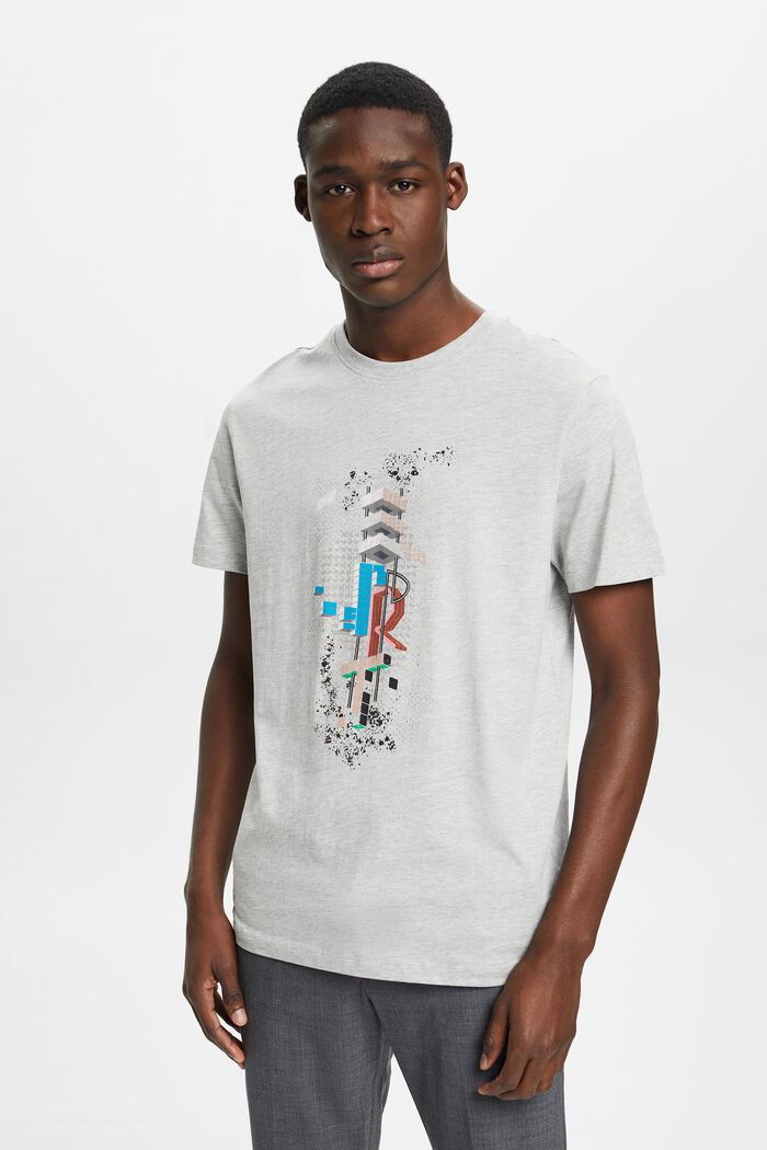Schmal geschnittenes T-Shirt mit Print vorne